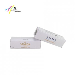 brand logo custom printing thin paper folding box for perfume