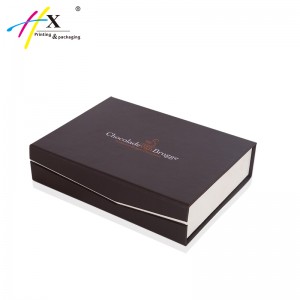 full color printing empty paper gift box with logo