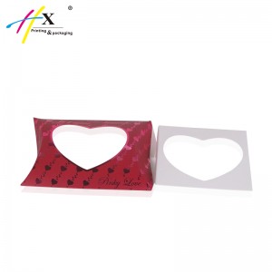 pillow shaped full color printing paper gift box