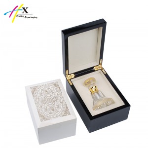 wood grains matte classical style wooden perfume box