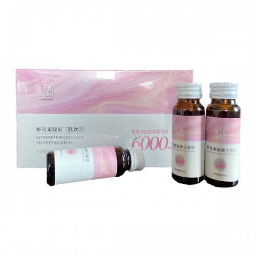 OEM/ODM Astaxanthin Collagen Tripeptide Oral Liquid Drink for Anti-Aging