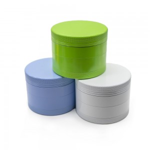 Hot Selling 4-layer 63mm Ceramic Coated Aluminum Alloy Herb Grinder HYJD070035