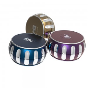 New Arrived Smoking Accessories Custom Logo Colourful 4 Pieces Zinc Alloy Tobacco Spice Grinders Herbal Tobacco Herb Grinder HYFZ060059
