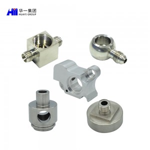 Wholesale anodized aluminum connector for auto spare parts automotive cnc parts machining service HYJD070078