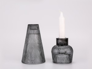 Irregular texture candle stick and candle holder and candy box