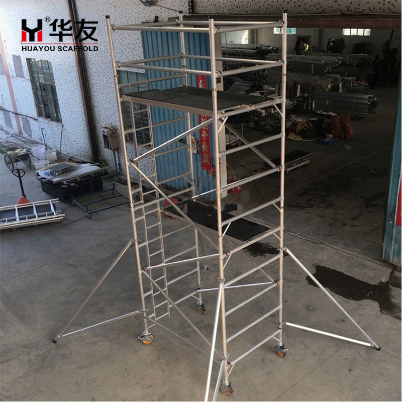OEM/ODM Supplier Double Coupler Scaffolding - Aluminum Mobile Tower Scaffolding  – Huayou