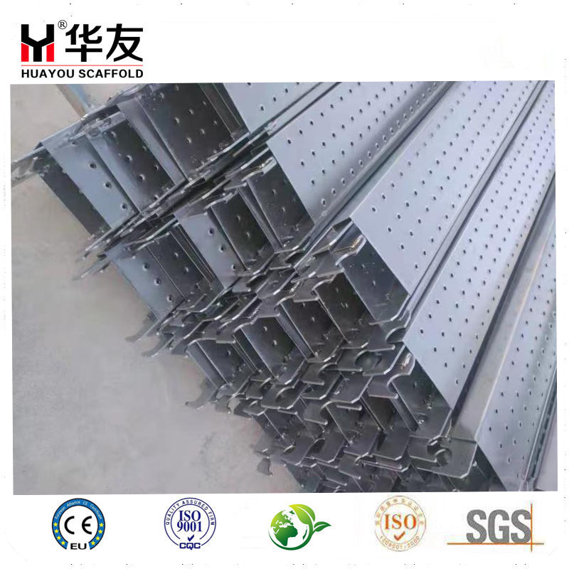Scaffolding plank with hooks used in different kinds of scaffolding system