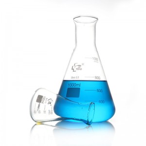 ODM Manufacturer Glass Graduated Erlenmeyer Conical Glass Flask 250ml