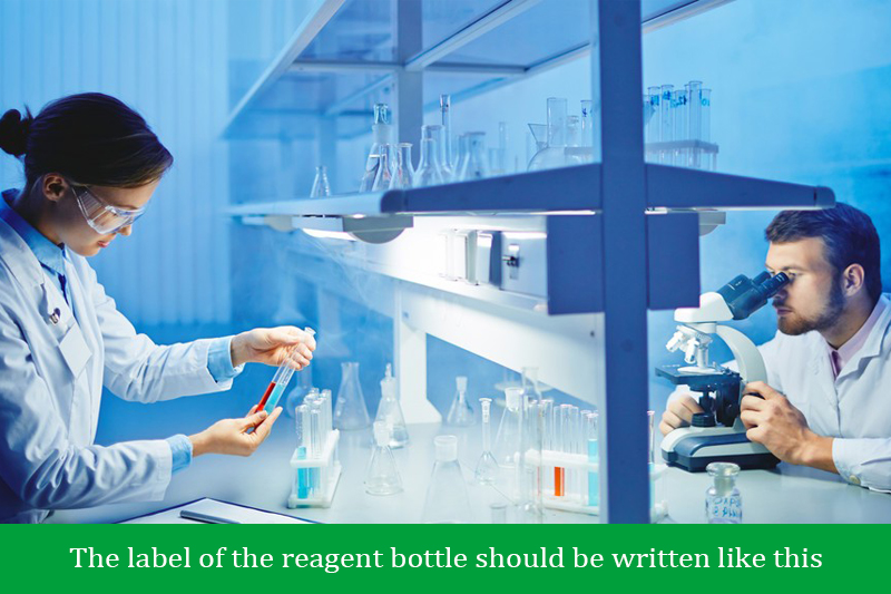 The label of the reagent bottle should be written like this