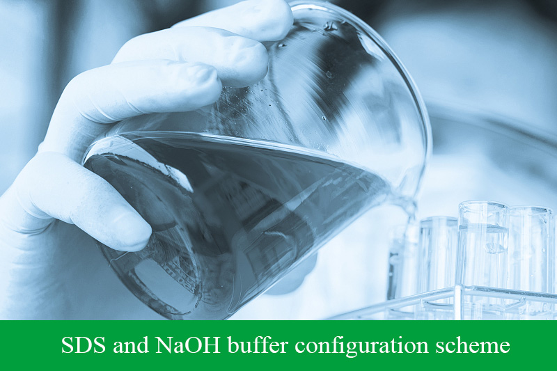 SDS and NaOH buffer configuration scheme