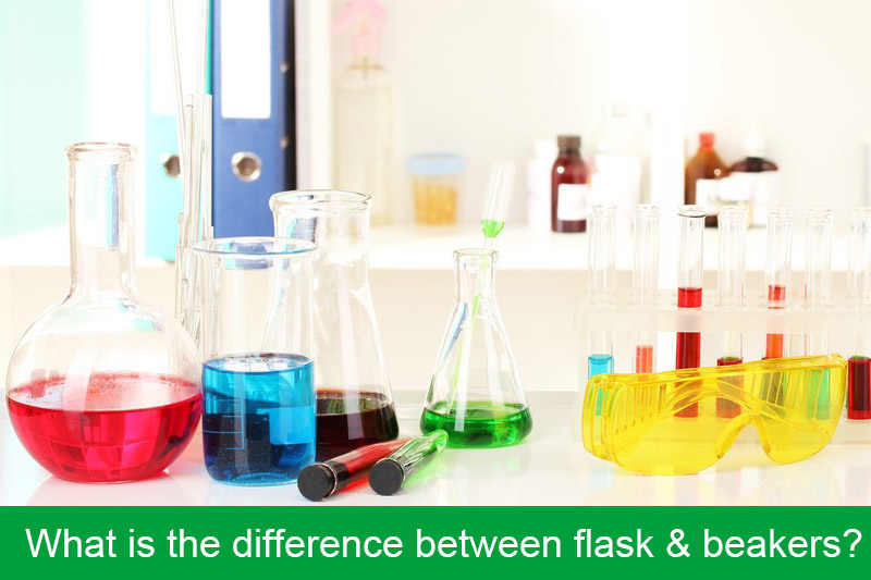 What is the difference between flask & beakers?