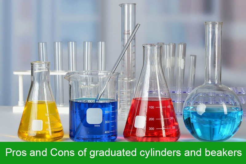 Pros and Cons of a graduated cylinders and beaker