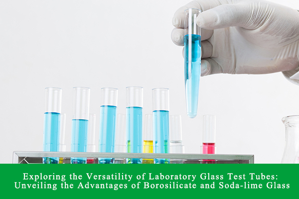 Undersykje de veelzijdigheid fan laboratoariumglêzen testbuizen: ûntbleate de foardielen fan borosilikaat en soda-kalkglas