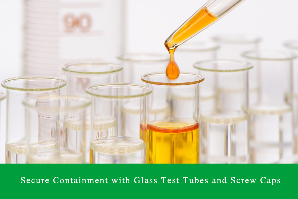 Secure Containment with Glass Test Tubes and Screw Caps