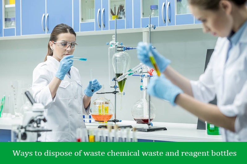 Ways to dispose of waste chemical waste and reagent bottles