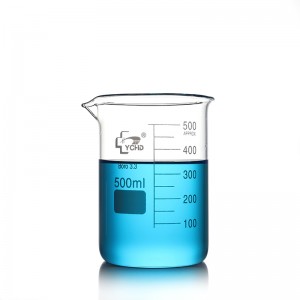 Hot New Products Laboratory 1000ml Low Form Transparent Clear Glassware Borosilicate Glass Graduated Beakers with Scale