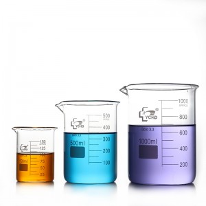 China wholesale Chemistry 250ml 500 ml Lab Glass Measuring Beaker