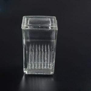 Lab glass Dyeing Jar square nga porma Para sa 5 pcs nga adunay ce