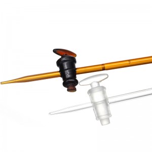 Laboratory 10ml 25ml 50ml 100ml Clear/Amber Glass Burettes With PTFE Straight Stopcock
