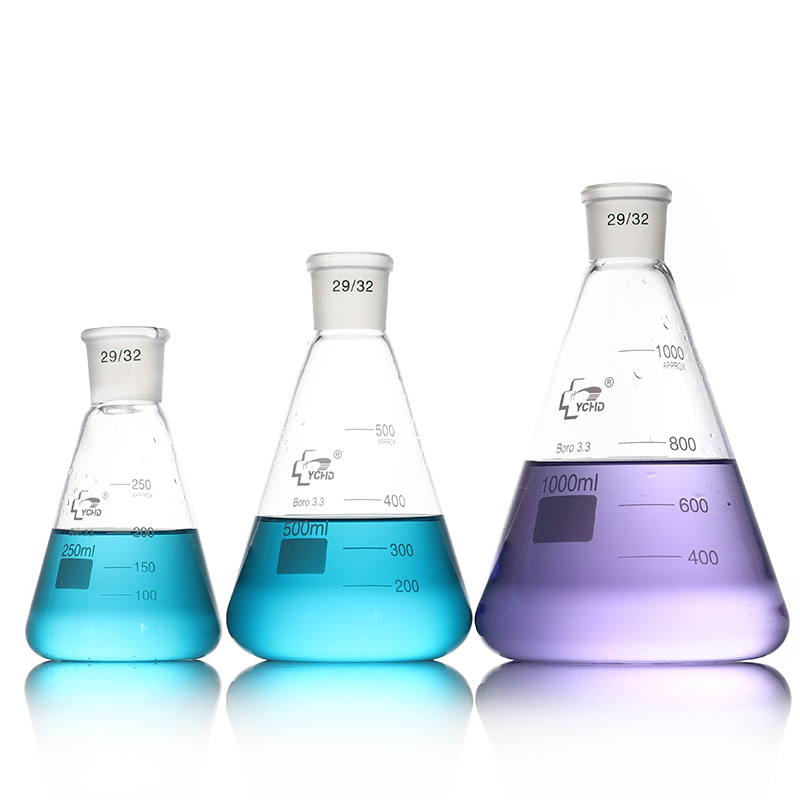 Laboratory equipment high temperature resistant glass conical flask Erlenmeyer flask Featured Image