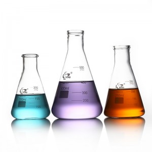 Laboratory equipment high temperature resistant glass conical flask Erlenmeyer flask