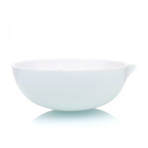 wholesale Lab use Glazed Porcelain Evaporating Basin dish Porcelain Evaporating Dish