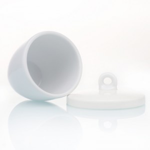 Laboratory heat liquids or solids cup-shaped vessel crucible
