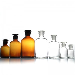 Wide Mouth And Narrow Mouth 30ml 60ml 125ml 250ml 500ml 1000ml Amber Clear Glass Bottle Reagent Bottle