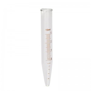 lab glass Centrifuge Tube Conical with graduations