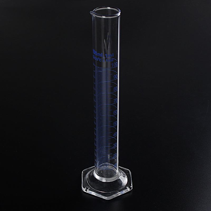 10ml 25ml 50ml 100ml 250ml 500ml 1000ml Transparent Graduated Glass Measuring Cylinder Featured Image