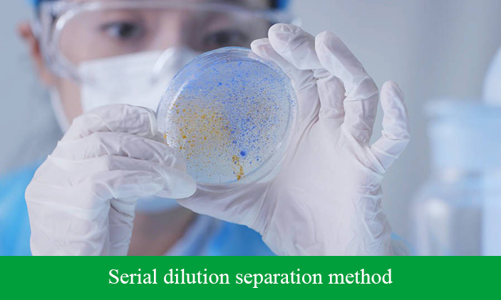 Serial dilution separation method