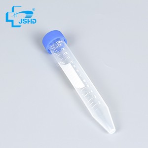 Laboratory Consumables 15ml Plastic Conical Bottom Centrifuge Test Tube