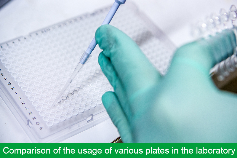 Comparison of the usage of various plates in the laboratory