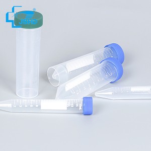 Reliable Supplier China Plastic Centrifuge Tubes with Blue Screw Cap Conical Bottom