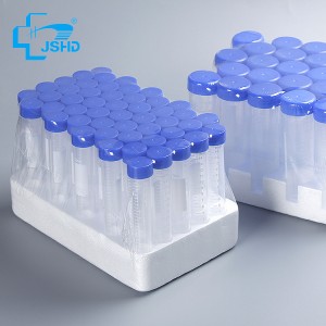 Reliable Supplier China Plastic Centrifuge Tubes with Blue Screw Cap Conical Bottom