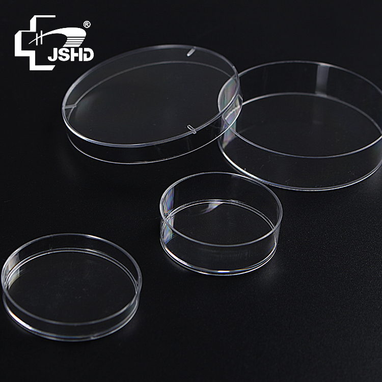 Funarrow 10pcs Plastic Petri Dish with Lid Cell Culture Dish EO Sterile Vented