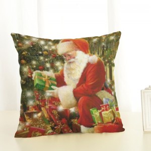 Christmas Pillow Cover Merry Christmas Throw Cushion Covers Tree Reindeer Star Pillow Case for Party Home Decoration