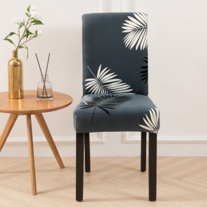 Printed Stretchable Dining Chair Slipcover Washable Removable Chair Cover