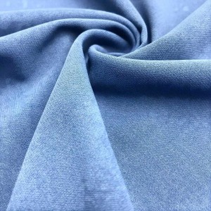 Tissu Cey en crêpe 100% polyester teint extensible, pour robe