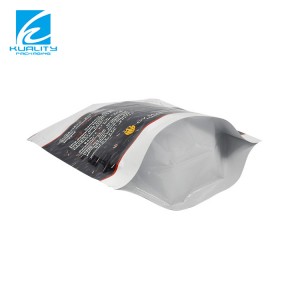 Manufacturer Custom aluminum foil stand up zipper pouch rigid seeded compostable packaging bag