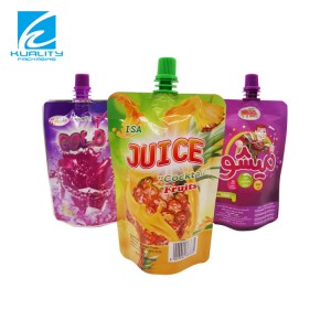 Custom Stand up Spout Pouch Liquid Packaging Spout Juice Drink Bag Doypack Fruit Juice Packaging Bag Doypack Pouch Liquid Stand up Pouch Spout Bag