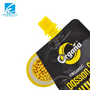 Beverages stand up drink pouch with spout for liquid packaging