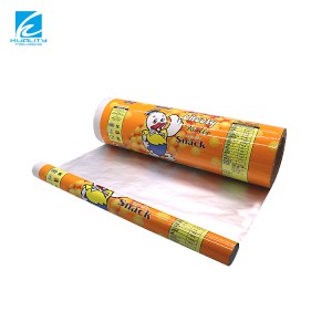 Customized Automatic Film Chocolate Chips Cookies Popcorn Aluminum Foil Packaging Film Printing