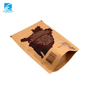 Competitive Price Biodegradable Kraft Paper Foil Pouch Zip Lock Resealable Small Coffee Beans Bags