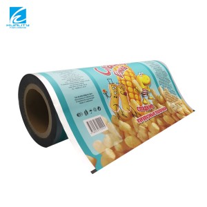 Printed Flexible Plastic Aluminum Cookie Potato Chips Food Packaging Film Roll