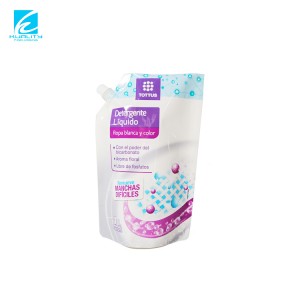 Free sample for Clear Stand up Pouch Liquid Laundry Detergent Spout Pouch Washing Powder Plastic Doypack Packaging Bag