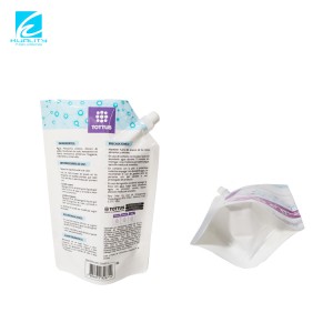 Free sample for Clear Stand up Pouch Liquid Laundry Detergent Spout Pouch Washing Powder Plastic Doypack Packaging Bag
