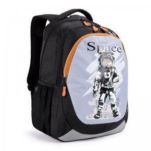 China Wholesale Canvas Travel Bag Pricelist –  Boys primary school bag favourite astronaut picture printing Laptop double shoulder backpack with foam air mesh shoulder belt smart style wonde...