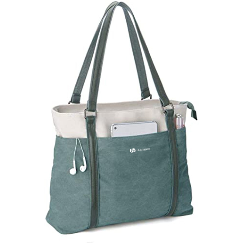 Women Laptop Tote Bag Canvas Handbag Purse Shoulder Bag