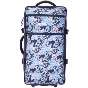 OEM Cheap Foldable Travel Luggage Suppliers –  Custom Trolley Duffel Bags Travel Rolling Soft Luggage with big capacity unique printing – New Hunter